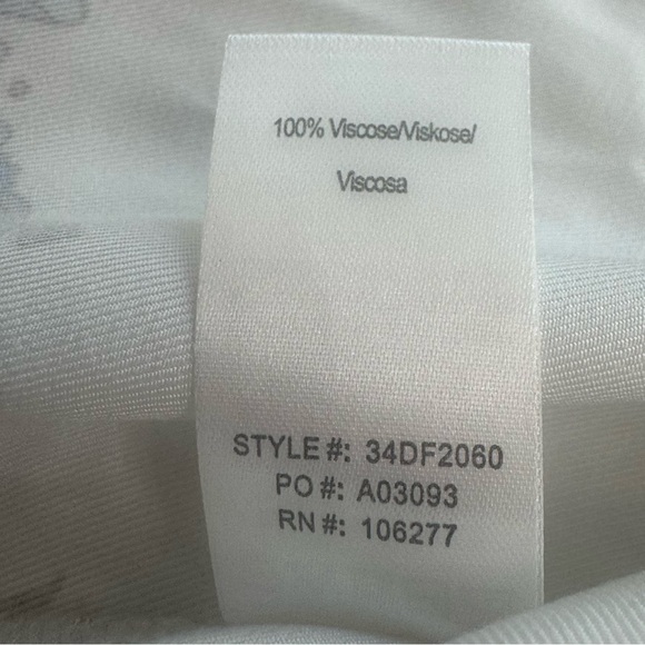 Hale Bob Cap Short Sleeve Floral half Button Shirt Top Blouse S - Picture 10 of 11